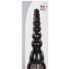 Adam & Eve Vibrating Silicone Anal Beads - Black