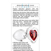 Adam & Eve Red Heart Gem Glass Plug - Medium