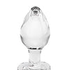Adam & Eve Red Heart Gem Glass Plug - Medium
