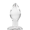 Adam & Eve Red Heart Gem Glass Plug - Small
