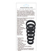 Adam & Eve 6 pc Silicone Penis Ring Set - Black