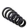 Adam & Eve 6 pc Silicone Penis Ring Set - Black