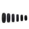 Adam & Eve 6 pc Silicone Penis Ring Set - Black