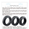 Adam & Eve Adam's 3 pc Penis Ring Set - Black