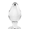 Adam & Eve Red Heart Gem Glass Plug - Large