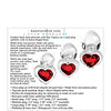 Adam & Eve Red Heart Gem Glass Plug Set