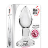 Adam & Eve Pink Gem Glass Plug - Small
