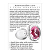 Adam & Eve Pink Gem Glass Plug - Small