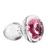 Adam & Eve Pink Gem Glass Plug - Small