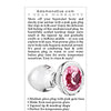Adam & Eve Pink Gem Glass Plug - Medium