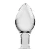 Adam & Eve Pink Gem Glass Plug - Medium