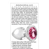 Adam & Eve Pink Gem Glass Plug - Large