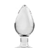 Adam & Eve Pink Gem Glass Plug - Large