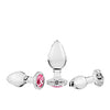 Adam & Eve Pink Gem Glass Plug Set