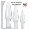 Adam & Eve Glass Anal Training Trio