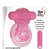 Adam & Eve Couples Enhancer Rechargeable Cock Ring - Pink