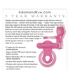 Adam & Eve Couples Enhancer Rechargeable Cock Ring - Pink