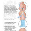 Adam & Eve Silicone Strap On System - Blue