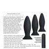 Adam & Eve Rechargeable Vibrating Anal Training Kit - Black