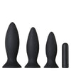 Adam & Eve Rechargeable Vibrating Anal Training Kit - Black