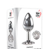 Adam & Eve Clear Gem Anal Plug Medium