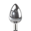 Adam & Eve Clear Gem Anal Plug Large