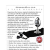 Adam & Eve Pink Gem Aluminium Anal Plug  - Assorted Sizes