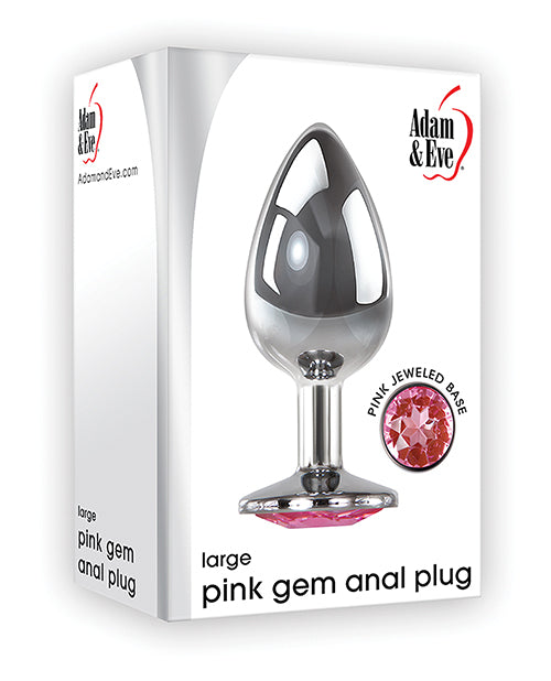 Adam & Eve Pink Gem Aluminium Anal Plug  - Assorted Sizes