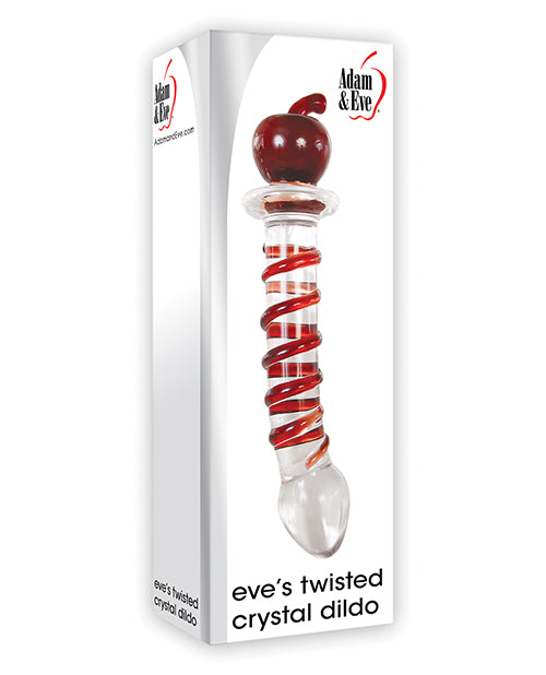 Adam & Eve Eve's Twisted Crystal Dildo - Red
