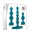 Adam & Eve Vibrating Anal Bumpy Bead Set - Teal