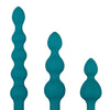 Adam & Eve Vibrating Anal Bumpy Bead Set - Teal