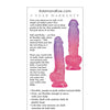 Adam & Eve Eve's First Blush Dildo - Pink/Purple