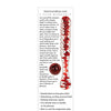 Adam & Eve Eve's Sweetheart Swirl Glass Dildo - Clear/Red
