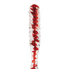 Adam & Eve Eve's Sweetheart Swirl Glass Dildo - Clear/Red