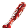 Adam & Eve Eve's Sweetheart Swirl Glass Dildo - Clear/Red