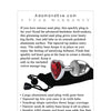 Adam & Eve Red Heart Gem Anal Plug - Large Red/Chrome