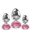 Adam & Eve Pink Heart Gem Anal Plug Set