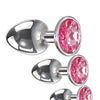 Adam & Eve Pink Heart Gem Anal Plug Set