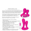 Adam & Eve Rechargeable Dual Entry Vibe w/Remote - Pink