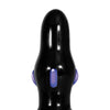 Adam & Eve Rear Rocker Vibrating Glass Anal Plug - Black