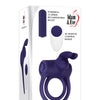 Adam & Eve's Silicone Remote Control Rabbit Ring - Purple