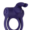 Adam & Eve's Silicone Remote Control Rabbit Ring - Purple
