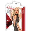Kitten Pleasure Plunge Strappy Dress Black O/S