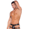 Zeus Wet Look Brief Style Jock Strap Black O/S