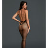 Fishnet Halter Bodystocking - Black