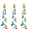 Holiday Tree Whirls Décor - Multi Color
