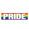 Plastic Jumbo Pride Yard Sign