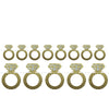 Diamond Rings Streamer - Gold