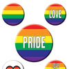 Rainbow Rainbow Party Buttons