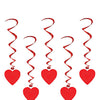 Valentines Heart Whirls - Red